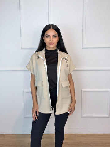 Chaleco Viral Beige