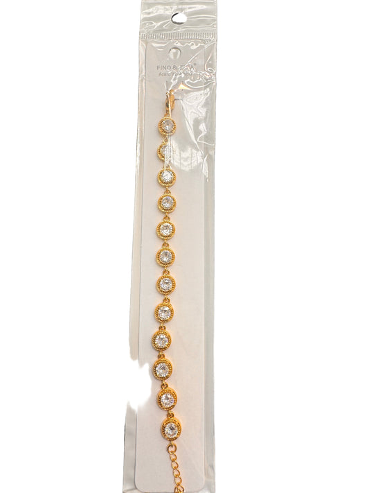 Pulsera Swarovski Dorada