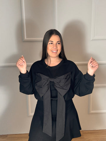 Sudadera Lazo Negro