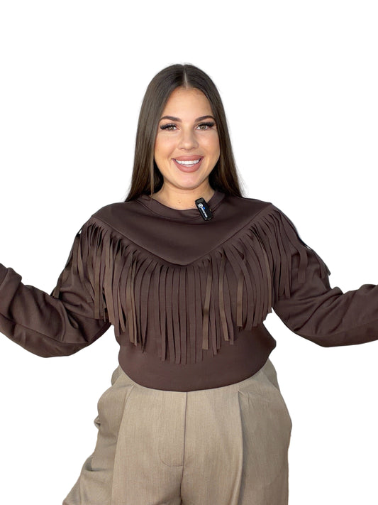 Sudadera Flecos