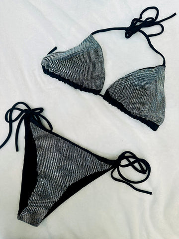Bikini Brillo Negro