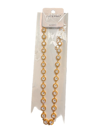 Collar Swarovski Dorado