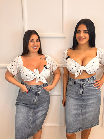 Falda Zara Top