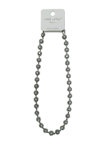 Collar Swarovski Plateado