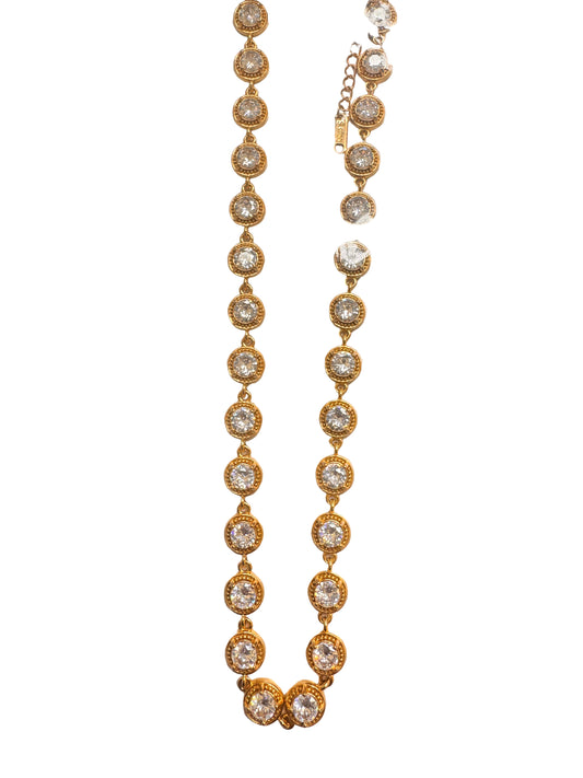 Collar Swarovski Dorado
