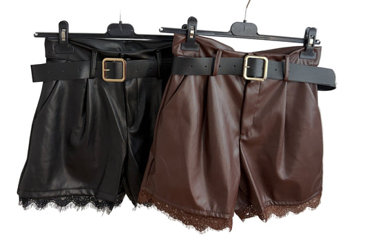 Short Polipiel Encaje