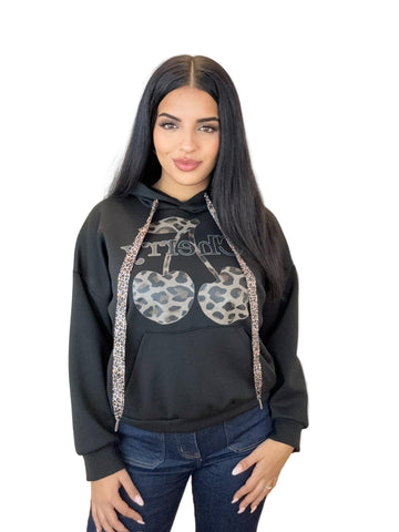 Sudadera Cherry Negra