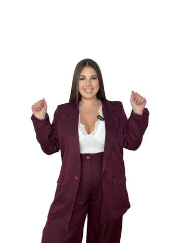 Traje Marbella Burdeos