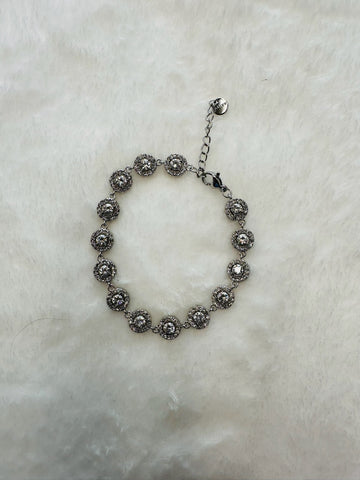 Pulsera Swarovski Plateada
