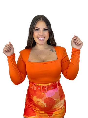 Camiseta Licra Naranja