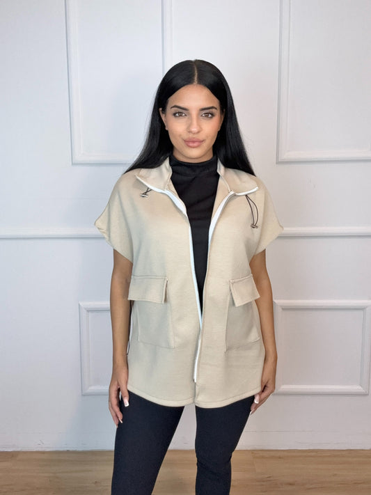 Chaleco Viral Beige