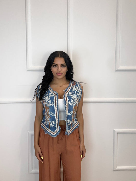 Tile Cowboy Vest