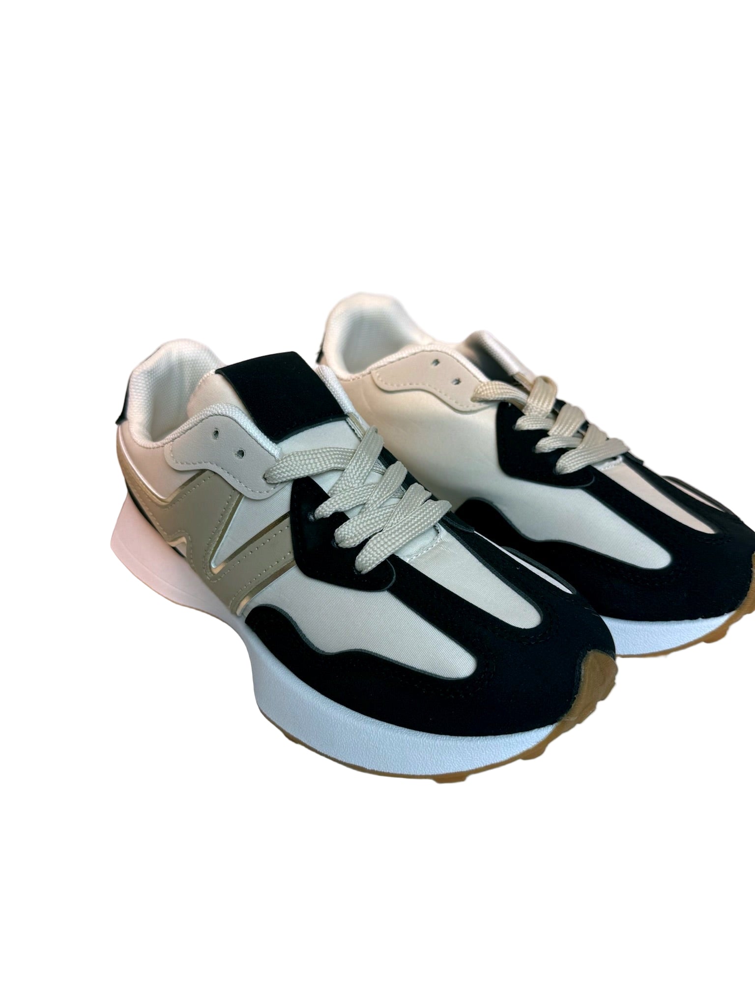 Zapatilla Marbella Negra y Beige