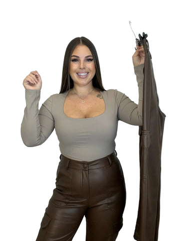 Pantalón Polipiel Marrón