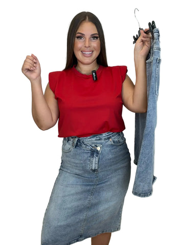 Falda Cruzada Vaquera