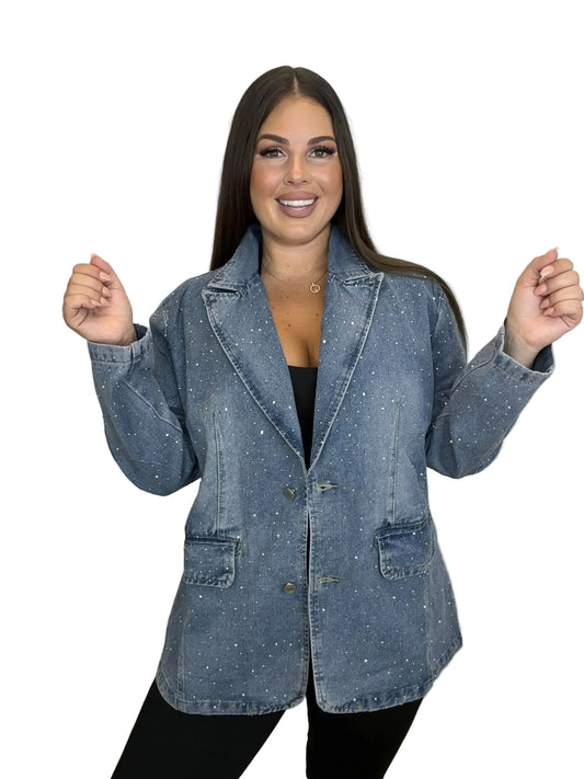 Blazer Vaquera Brillos