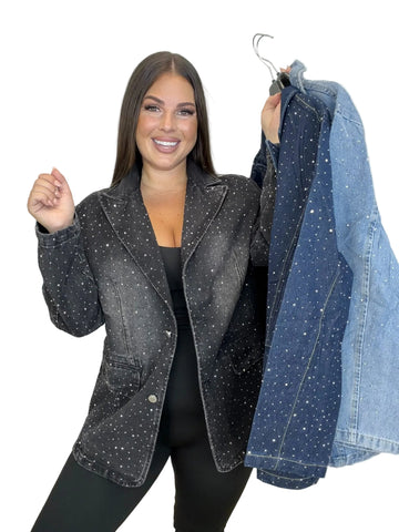 Blazer Vaquera Brillos